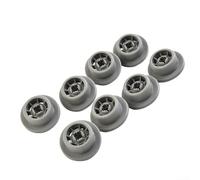 QOXEZY Paquete de 8 ruedas de cesta inferior, repuesto para lavavajillas Bosch SGS4602EU/07, SE25T850GB/01, C00210742, número de pieza de mantenimiento 165314, diámetro exterior de 35 mm
