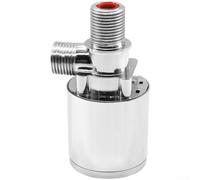QOXEZY Para válvula de flotador de tanque de agua de 4 pulgadas, control de nivel automático, compatibilidad de amplio rango de presión, nailon chapado en cromo, diseño compacto, alto caudal