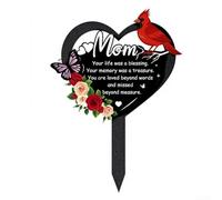 QOXEZY Placa conmemorativa de metal en forma de corazón para papá, marcador de tumba impermeable para exteriores con cita conmovedora, jardín de hierro resistente para homenaje para sitios de