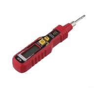 QOXEZY Pluma digital probadora de voltaje con detección sin contacto | Pantalla HD, luz LED y destornillador para medición precisa de 11V-450V en espacios eléctricos reducidos (negro)