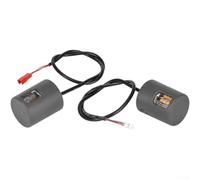 QOXEZY Señales de giro para scooter eléctrico Xiaomi 6, luces de manillar izquierdo y derecho, accesorios ligeros de ABS con indicación direccional clara, acabado gris