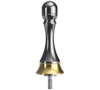 QOXEZY Soporte de carrete de pesca, carrete de aleación de aluminio ligero, accesorio de bricolaje para piezas y reparación de carretes, compatible con la mayoría de carretes de cebo (gris dorado)