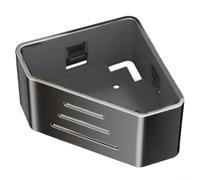 QOXEZY Soporte de esponja para fregadero de cocina con agujeros de drenaje rápido, organizador de esquina triangular para esponjas, paños de cocina, esponjas de jabón, lufas, instalación sin fijación