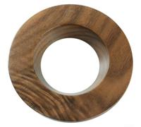 QOXEZY Soporte de goteo de café de madera de nogal natural, soporte estable para filtros de cono, para métodos de preparación manual, para conos de filtro estándar, estética clásica para barra de café