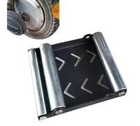 QOXEZY Soporte de limpieza de rueda de neumático de motocicleta, herramienta de elevación de rampa de rodillo de metal para un fácil mantenimiento y lavado, compatible con soporte lateral, kit de