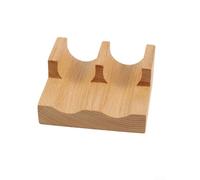 QOXEZY Soporte de madera maciza para sushi y taco, cinco ranuras dedicadas para presentación organizada de alimentos, para sushi, sándwiches (longitud de rejilla doble)