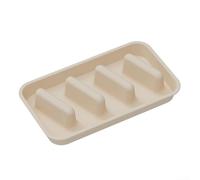 QOXEZY Soporte de silicona para tacos de 3 compartimentos para cenas familiares y noches de tacos (blanco)
