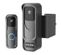 QOXEZY Soporte de timbre compatible con Blink Video Doorbell Funda de protección antirrobo, soporte de instalación sin taladro, diseño extraíble para inquilinos, apartamento en casa