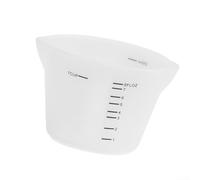 QOXEZY Taza medidora de silicona antiadherente para liberar ingredientes sin esfuerzo, enjuague simple después de su uso, flujo de trabajo de cocina higiénico y repetible para hornear y cocinar (250