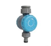 QOXEZY Temporizador de riego automático rotativo, controlador mecánico de riego para manguera de jardín, construcción de acero inoxidable ABS, soporte roscado estándar