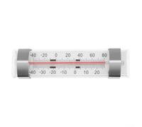 QOXEZY Termómetro de refrigerador, medición precisa de la temperatura, -40 a 27C, clips de acero inoxidable, para refrigerador, gancho colgante, soporte