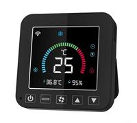 QOXEZY Termostato infrarrojo habilitado para WiFi para control inteligente de temperatura y humedad con pantalla LCD y control remoto de aplicación para aire acondicionado inteligente