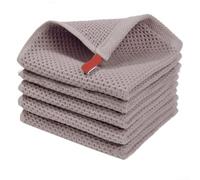 QOXEZY Toallas de cocina de algodón altamente absorbentes con tejido gofre, paños suaves para control de humedad y gestión de derrames, toallas de algodón lavables a máquina para cocina (poco