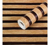 QOXEZY Una hermosa manera de mejorar cualquiera con nuestros papeles pintados de vinilo de diseño clásico de madera que miden hasta diez metros de largo (té y té)