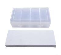 QOXEZY Una manera inteligente de organizar tus monedas, caja de almacenamiento ajustable y transparente con capacidad para hasta 60 artículos, White