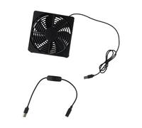 QOXEZY Ventilador de refrigeración USB de 120 mm, 5 V, router, DVR, módem | Este ventilador de refrigeración USB de 120 mm ofrece un alto flujo de aire de hasta 56 CFM para mantener tus dispositivos