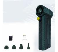 QOXEZY Ventilador turbo de mano sin escobillas para una limpieza rápida y aplicaciones en tareas al aire libre e interior (verde estrella)
