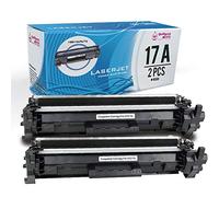 QP17AD 2 Toner Compatible para HP 17A CF217A Compatible con HP LaserJet Pro M102A M102W, HP LaserJet Pro MFP M130a M130nw M130fn M130fw