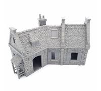 QP3D - Casa europea histórica - Terreno de juego de guerra de 28 mm a 32 mm para batallas napoleónicas y dioramas - Edificio modelo del siglo XVI al XIX (escala de 28 mm)