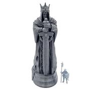 QP3D - Estatua de Argonorth - Figura de monumento de Hobbit de fantasía para mesa y RPG 28-32 mm, miniaturas de juego de guerra DnD D&D, impreso en 3D y pintable (x1)