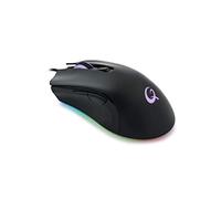 QPAD DX-120 Ratón Gaming USB 12.000 dpi FPS 6 Niveles, iluminación RGB Personalizable, 6 Botones, Ratones Gamers, Negro.