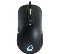 QPAD DX-30 Pro Ratón óptico para juegos, hasta 2,800 DPI, iluminación LED, negro