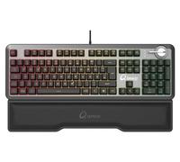 QPAD - MK-95-DE Pro - Teclado Mecánico Conmutable para Juegos, con retroiluminación RGB y reposamuñecas, Teclas pintadas, distribución DE