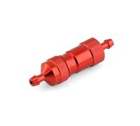 QPAJWAKS 1 Filtro de Combustible for Barco RC, Fino for Modelos de aeronaves y vehículos, Modelo de simulación de Nitro a Gas, Desmontable, de Aluminio, L50 mm(Rood)