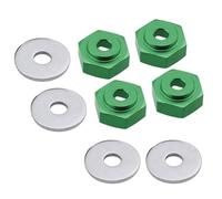 QPAJWAKS 12mm to 17mm Wheel Adapter Drive Hub Combiner Hexagonal Hex Hole 6mm Parts For HSP 1/10 1/8 RC Car Buggy Monster Truck(grün)