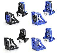 QPAJWAKS 2 Piezas de Asiento de Motor de Metal de desmontaje rápido for TRAXXAS 1/5 XMaxx 6S 8S 1/6 XRT RC, Piezas de actualización de Coche(Motor Mount Seat 3)
