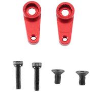 QPAJWAKS 2 Piezas de Metal 25T Servo Brazo Servo Bocina 9740 for Traxxas TRX4M 1/18 RC Crawler Car Piezas de actualización Accesorios, Rojo