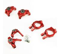 QPAJWAKS Conjuntos de buje C for Eje Delantero y Trasero de aleación de Aluminio for Coche RC 1/5 LOSI DBXL-E V1.0/2.0 MTXL(Rood)