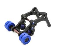 QPAJWAKS Double Wheel Keel Wheelie Raise Head Bar Upgrade Parts for 1/5 Traxxas XMAXX X-MAXX Accessories(Blauw)