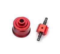 QPAJWAKS Juego de Eje Recto y Cubierta de Bloqueo de diferencial for TRAXXAS Slash 1/10 4WD Dead Rat 4x4(Rood)
