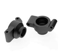 QPAJWAKS Metal Steering Blocks Caster Blocks C-Hubs Stub Axle Carriers 8937 8932 8952 for Traxxas MAXX WideMaxx 1/10 RC Car Upgrade Parts(Schwarz)