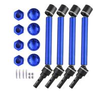 QPAJWAKS Metal Widened CVD Drive Shaft Compatible For Traxxas 1/10 MAXX 89076-4 2.0 Small X V2 Replacement Parts(Blauw)