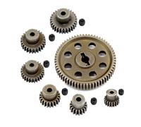 QPAJWAKS Nuevo 11184, Engranaje Principal de diferencial metálico de 64 Dientes, Engranajes de piñón de Motor for Coche RC 1/10 HSP Himoto Amax Redcat Exceed 94111, Piezas