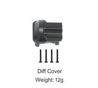 QPAJWAKS TRX4M Brass Weight Caster Blocks Servo Link Steering Knuckle Diff Cover for 1/18 RC Crawler TRX-4M Defender Bronco Upgrade Parts(Diff Cover)