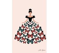 qpBooks, Autograph Book: Butterfly Princess Cover, Customizable and portable, perfect for signatures, sketches, notes, gatherings, and Quinceañeras.