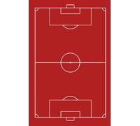 qpBooks, Autograph Book: Soccer Field Cover, Customizable and portable, perfect for signatures, sketches, notes, gatherings, and events. For adults and kids.