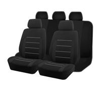 QPDDFG Juego de Fundas de Asiento de Coche para Jeep Wrangler JK 2018-2024, Funda de Asientos de Coche para Asientos Delanteros y Traseros Comodidad Respirable,C Black