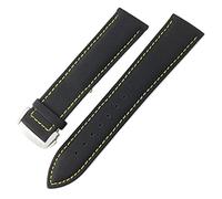 QPDRNC Correa de reloj de lona de nailon de 19 mm, 20 mm, 21 mm, 22 mm para correa de reloj Seiko SKX (color: negro amarillo, tamaño: 20 mm)