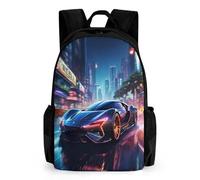 QPIRINMEX coche deportivo Mochilas Para Niños Niñas Mochilas De Escuela Secundaria Science Fiction Mochila Para Junior Elementary Mochila 17pulgada