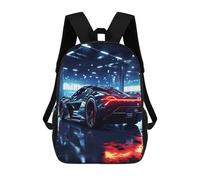 QPIRINMEX coche deportivo Mochilas Para Niños Science Fiction Mochilas Escolares Para Niños En Edad Preescolar De Jardín De Infantes Secundario Mochilas Para Caminar 17pulgada