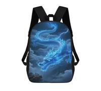 QPIRINMEX Dragón Mochila Escolar Infantil Gran Capacidad 3D Mochilas Escolares Con Tema De Japanese Dragón Mochilas Para Niñas Estudiantes Adolescentes Fans 17inch