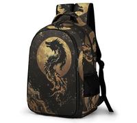 QPIRINMEX Dragón Mochilas Escolares Para Niños, Mochila Escolar Diseño 3D Con Mochila Infantil Para Colegio Deporte, Regalos Para Niños