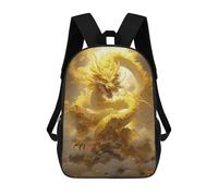 QPIRINMEX Mochila Dragón,Mochila Infantil 3D,Mochila Infantiles Japanese Dragón,Mochila Viaje Escolar Para Niñas Adolescentes,Regalo Para Niños Niñas Y Adolescentes 17inch
