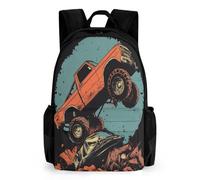 QPIRINMEX Mochila Monstruo Camión-themed Para Niños,Mochilas Escolares Juveniles,Material Escolar Para Niños,Mochila Para Colegio Viajes,Regalos Para Niños Niñas Y Adolescentes 6-16 Años