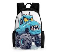 QPIRINMEX Monstruo Camión-themed Mochilas Escolares Para Niños, Mochila Escolar Diseño 3D Con Mochila Infantil Para Colegio Deporte, Regalos Para Niños