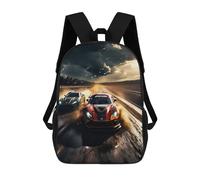 QPIRINMEX Niños Coche deportivo Mochilas Niños,Carreras Mochilas,primaria,muy Adecuado Para Regresar A La Escuela O Volver A La Escuela,regalos Y Viajes,mochilas De Viaje Causales
